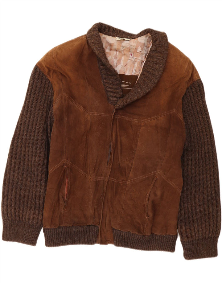 Bizzarro muška jakna od brušene kože IT 50 Large Brown Colourblock