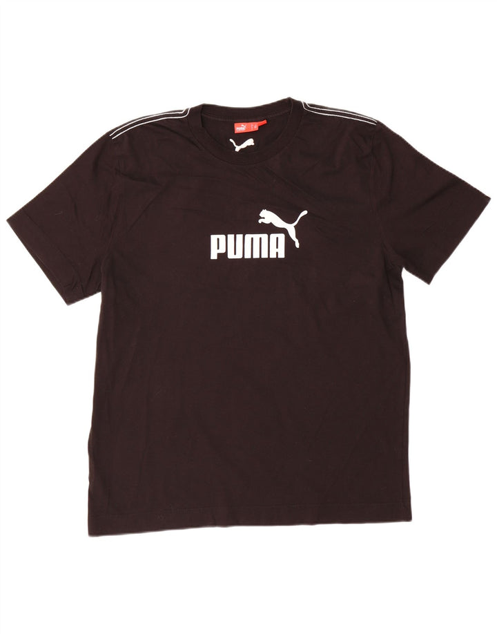 Puma muška velika crna majica s grafičkim motivima