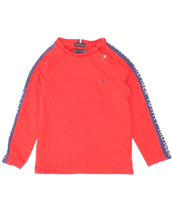 Tommy Hilfiger majica s dugim rukavima za dječake, 18-24 mjeseca, crvena
