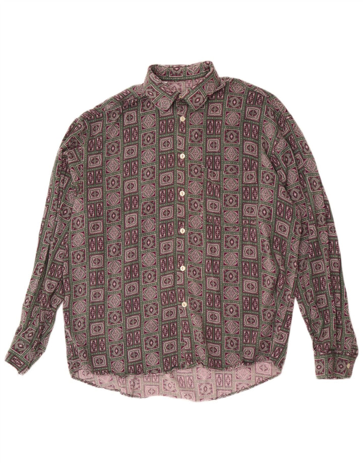 Benetton muška košulja velikih raznobojnih geometrijskih oblika