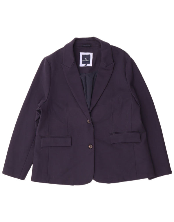 Crew Clothing Ženska jakna sa 2 gumba UK 16 Velika tamnoplava viskoza