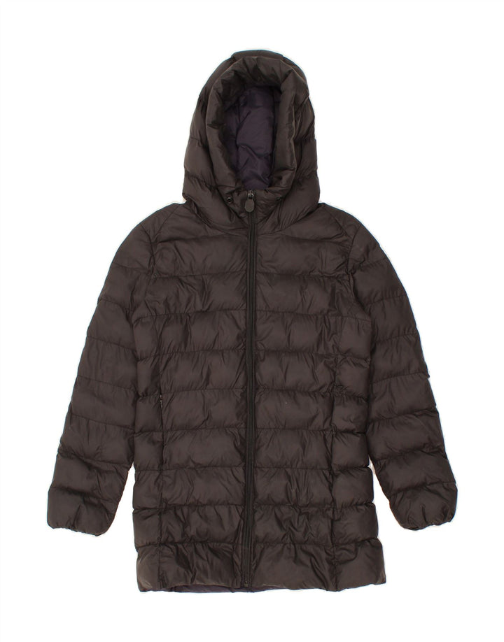 INVICTA Girls Hooded Padded Coat 9-10 Years Black Vintage Invicta and Second-Hand Invicta from Messina Hembry 