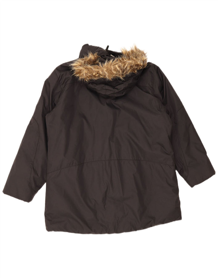 Helly Hansen ženska jakna parka s kapuljačom UK 18 XL crni poliamid