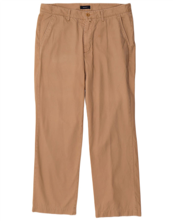 GANT Muške New Haven ravne chino hlače standardnog kroja W35 L30 Bež
