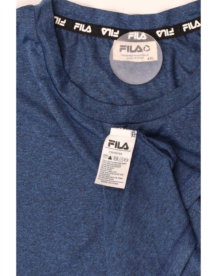 Fila muška majica kratkih rukava 4XL tamnoplavi poliester