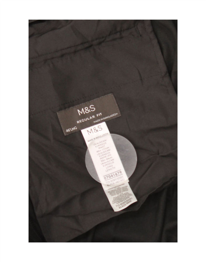 Marks & Spencer muške hlače standardnog kroja W46 L33 crni poliester