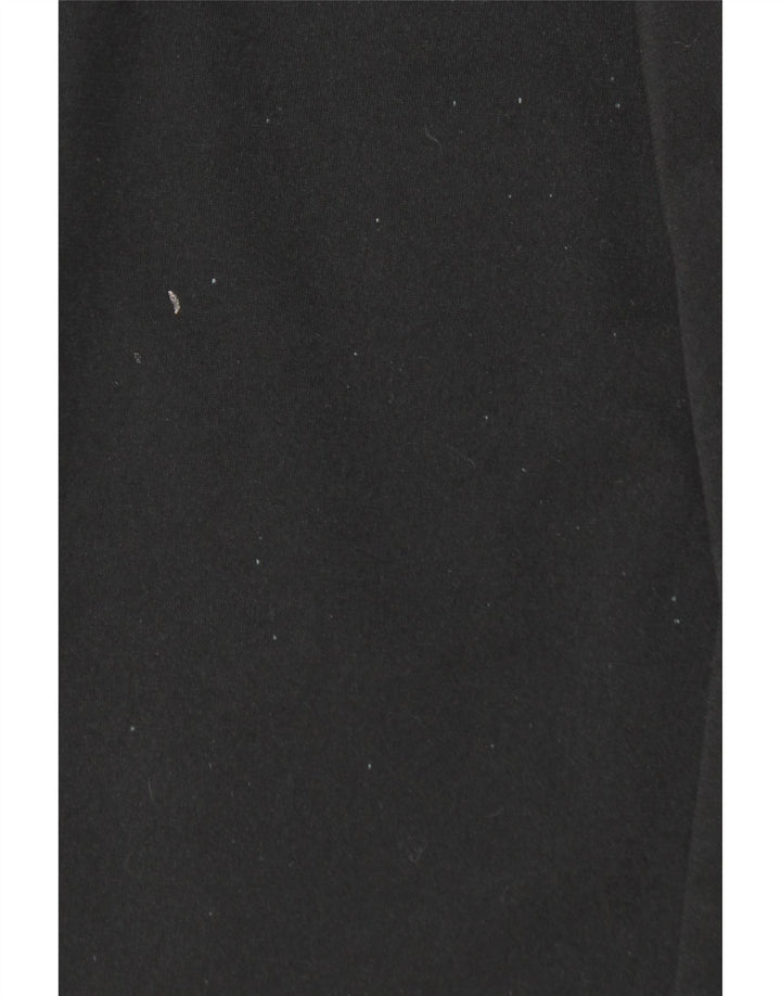 KAPPA muške trenirke s grafičkim motivima, hlače za trčanje XL, crni poliester