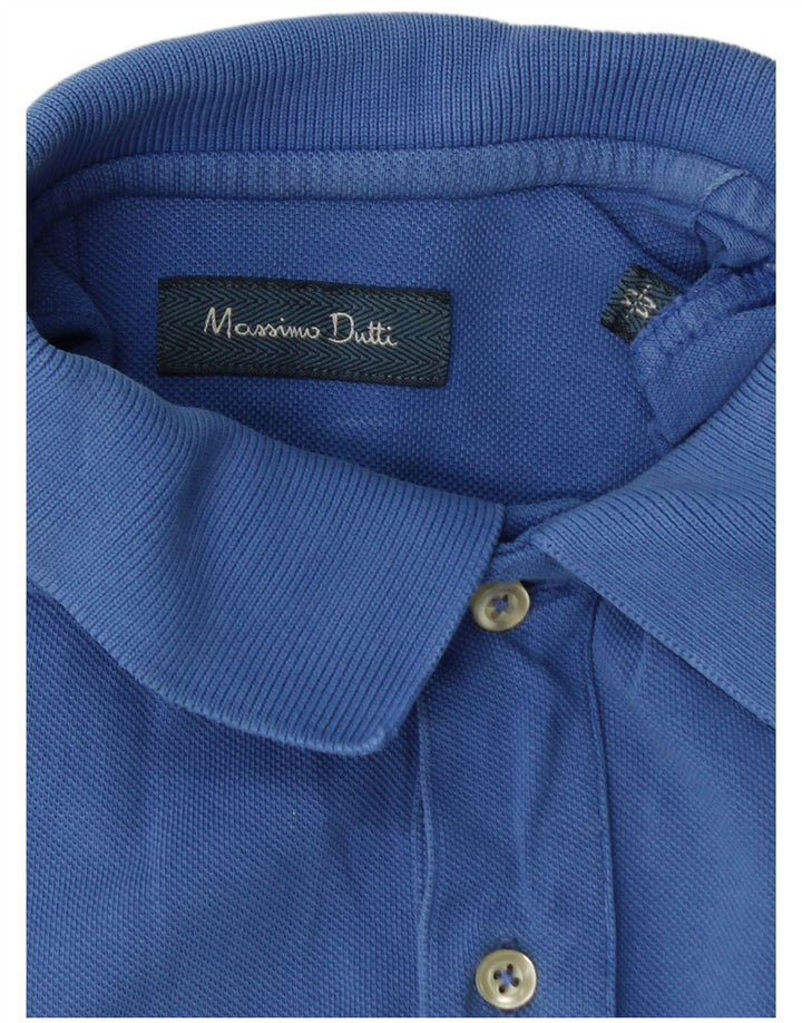 MASSIMO DUTTI Muška polo majica Srednje plava