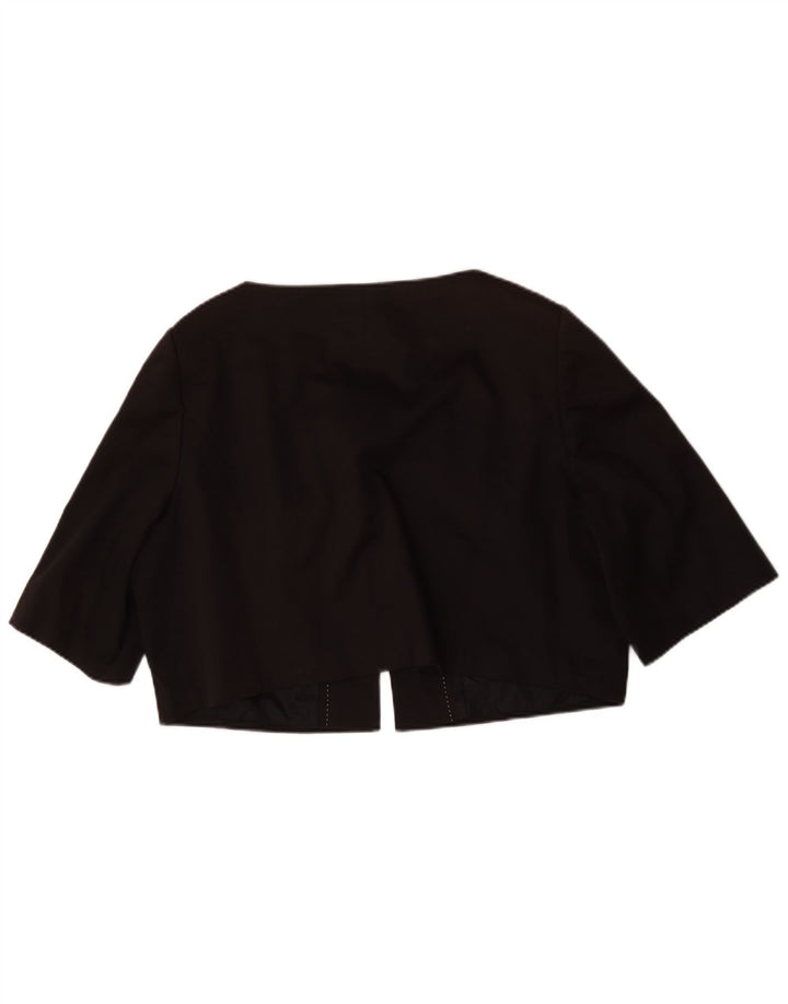 Marks & Spencer Ženska autograph velika bolero jakna UK 14 srednje crna