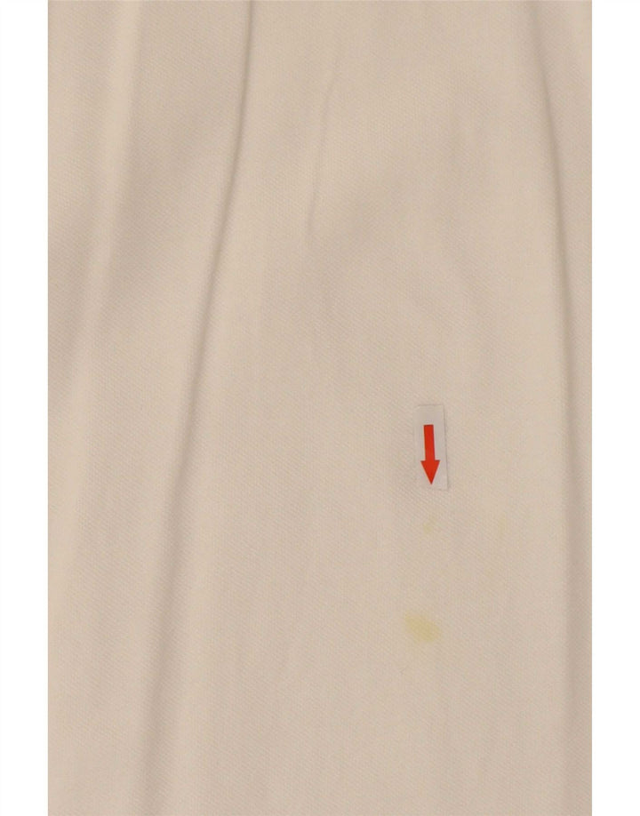 Velika bijela pamučna muška polo majica dugih rukava Fred Perry