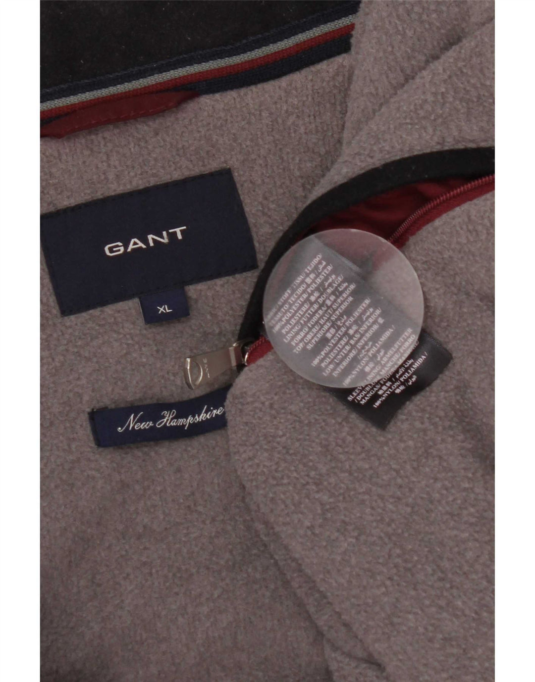 Gant muška bomber jakna vjetrovka UK 42 XL bordo poliester
