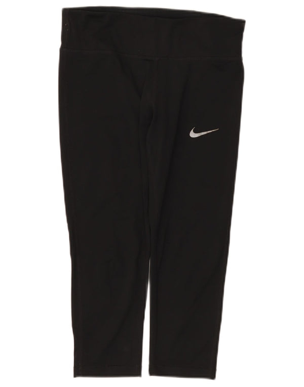 Nike Womens Dri Fit Capri Leggings UK 8 Small Black