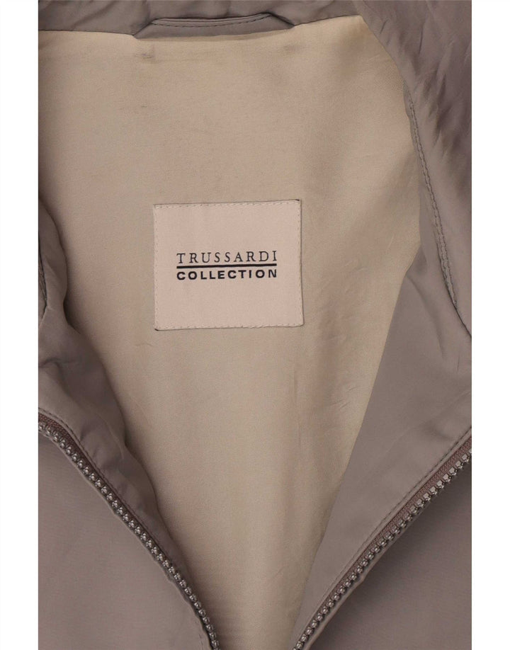 Trussardi muška bomber jakna IT 52 XL siva klasična poliester