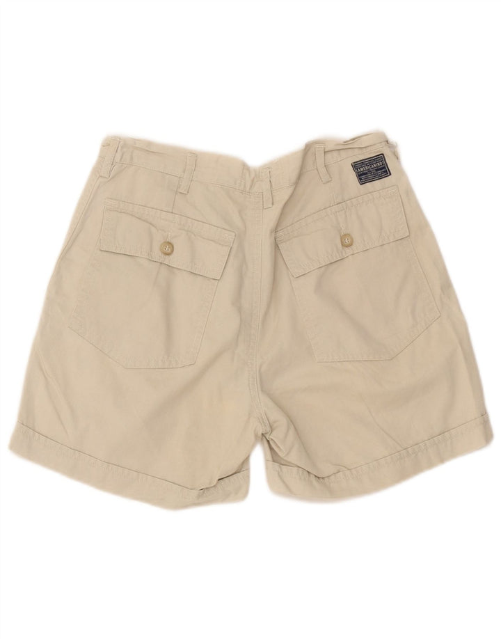 Americanino ženske kratke chino hlače s štipaljkama W30 srednje bež boje