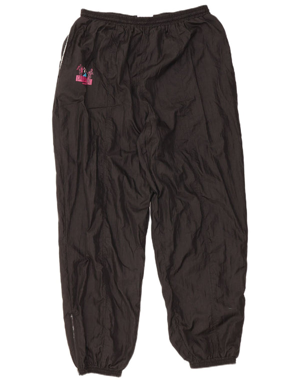 Vintage muške trenirke Hlače Joggers UK 44/46 Veliki crni poliamid