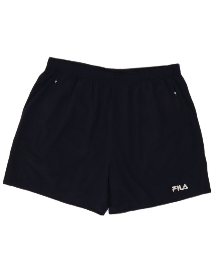 Fila muške sportske kratke hlače 4XL tamnoplavi poliester