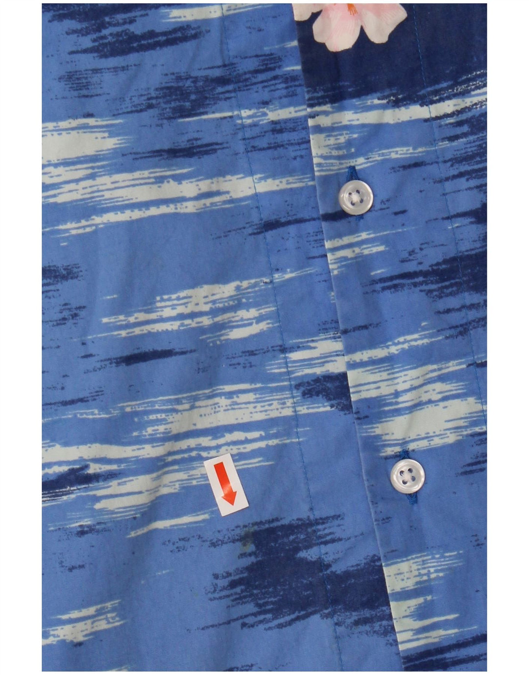 J. CREW Muška Flex majica kratkih rukava Srednje plavi cvjetni pamuk