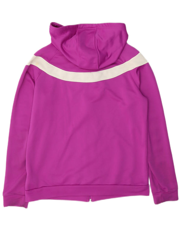 Adidas ženski pulover s kapuljačom s patentnim zatvaračem UK 16/18 velika ljubičasta boja