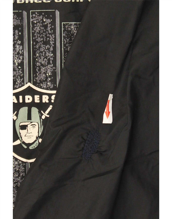 NFL muška kišna jakna Raiders Graphic UK 42 XL crni najlon