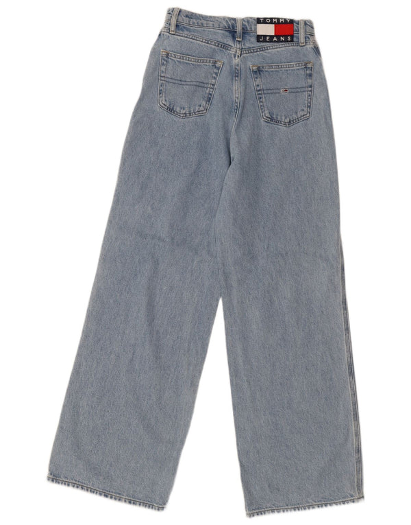 Tommy Hilfiger ženske traperice širokih nogavica visokog struka W24 L30 plavi pamuk