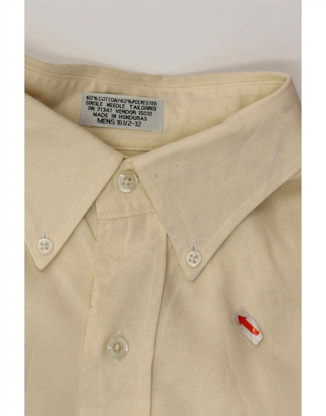 L.L.BEAN Mens Shirt Size 16 1/2 Large Yellow Cotton Vintage L.L.Bean and Second-Hand L.L.Bean from Messina Hembry 