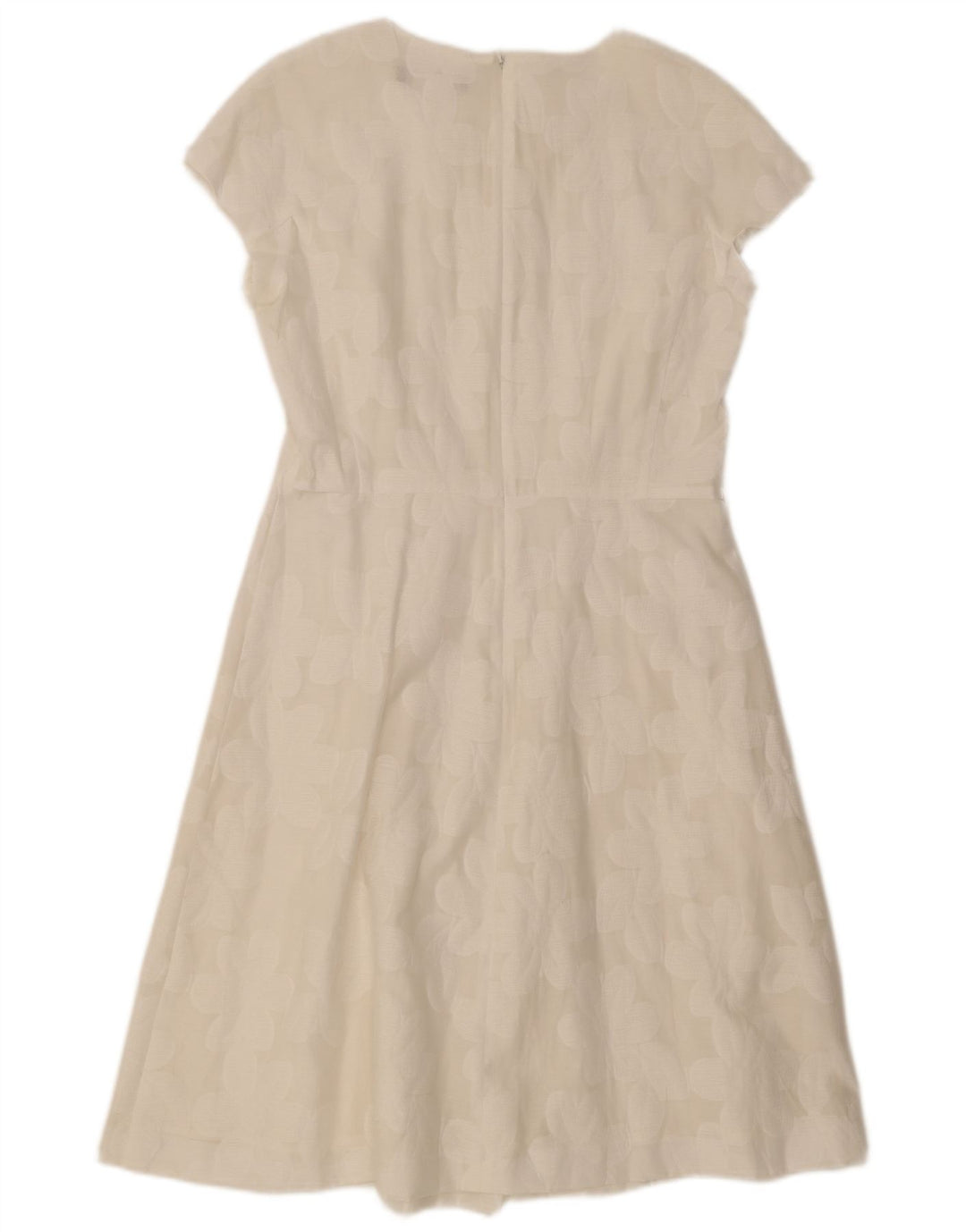 MAX MARA Womens A-Line Dress UK 12 Medium Off White Floral