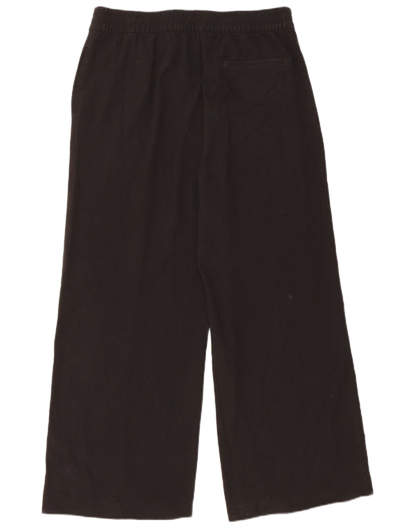 Marks & Spencer ženske široke ležerne hlače UK 14 Large W34 L27 crne