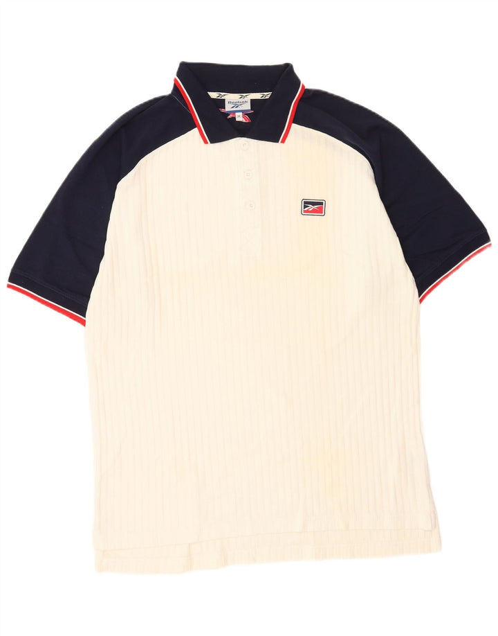 Reebok muška polo majica srednje bijele boje, pamuk