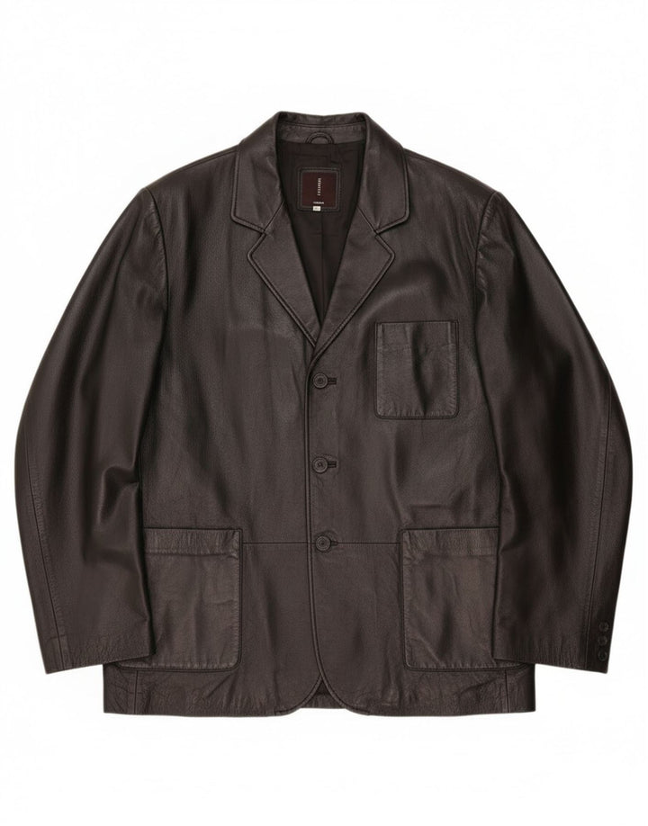 Conbipel muška kožna jakna IT 56 2XL crna koža