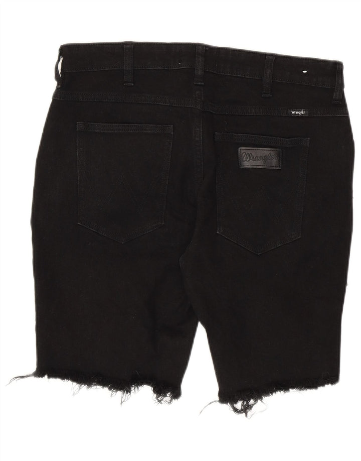 Wrangler muške kratke traper kratke hlače W32 Srednje crni pamuk