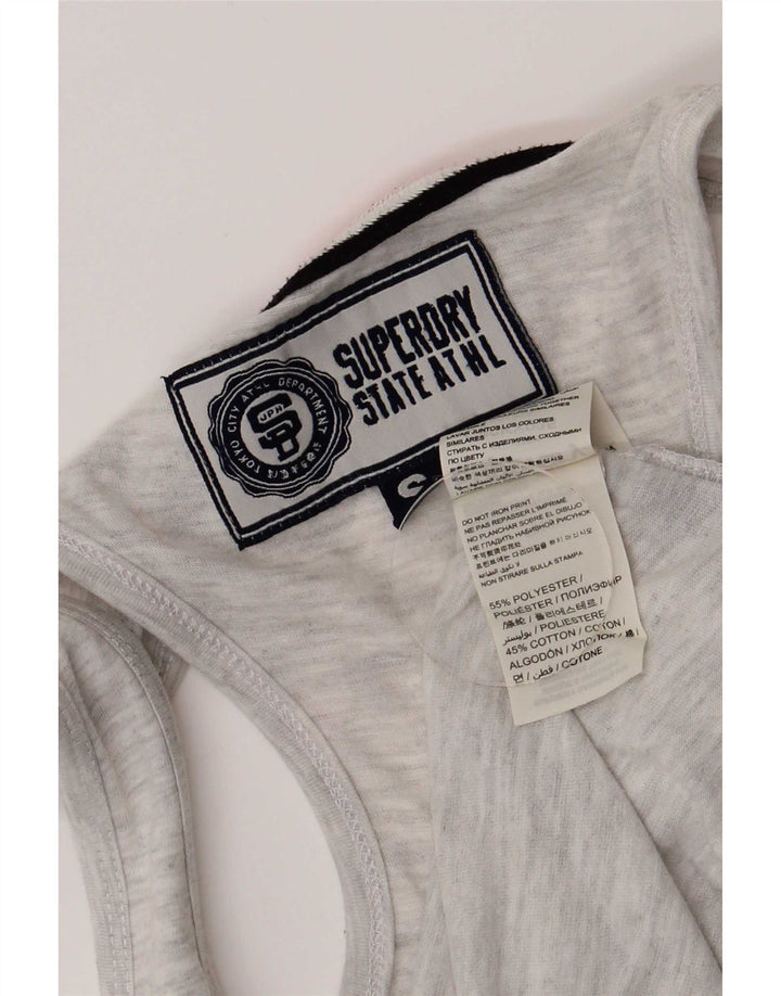 Superdry muški grafički gornji dio prsluka mali sivi flekasti poliester