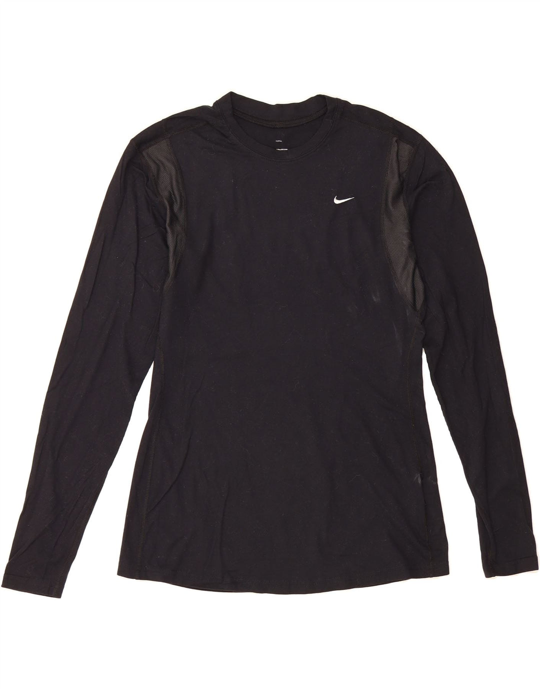 NIKE Womens Top Long Sleeve US 12/14 Large Black Colourblock Nylon Vintage Nike and Second-Hand Nike from Messina Hembry 