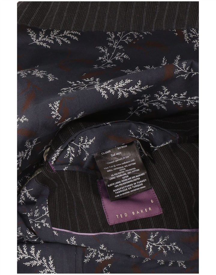 Ted Baker muška jakna sa 2 gumba Vel. 6 2XL tamnoplavi pamuk na pruge