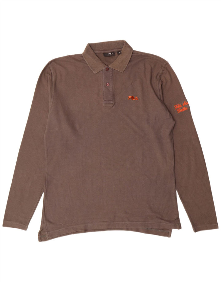 FILA muška polo majica srednje sive pamučne klasike