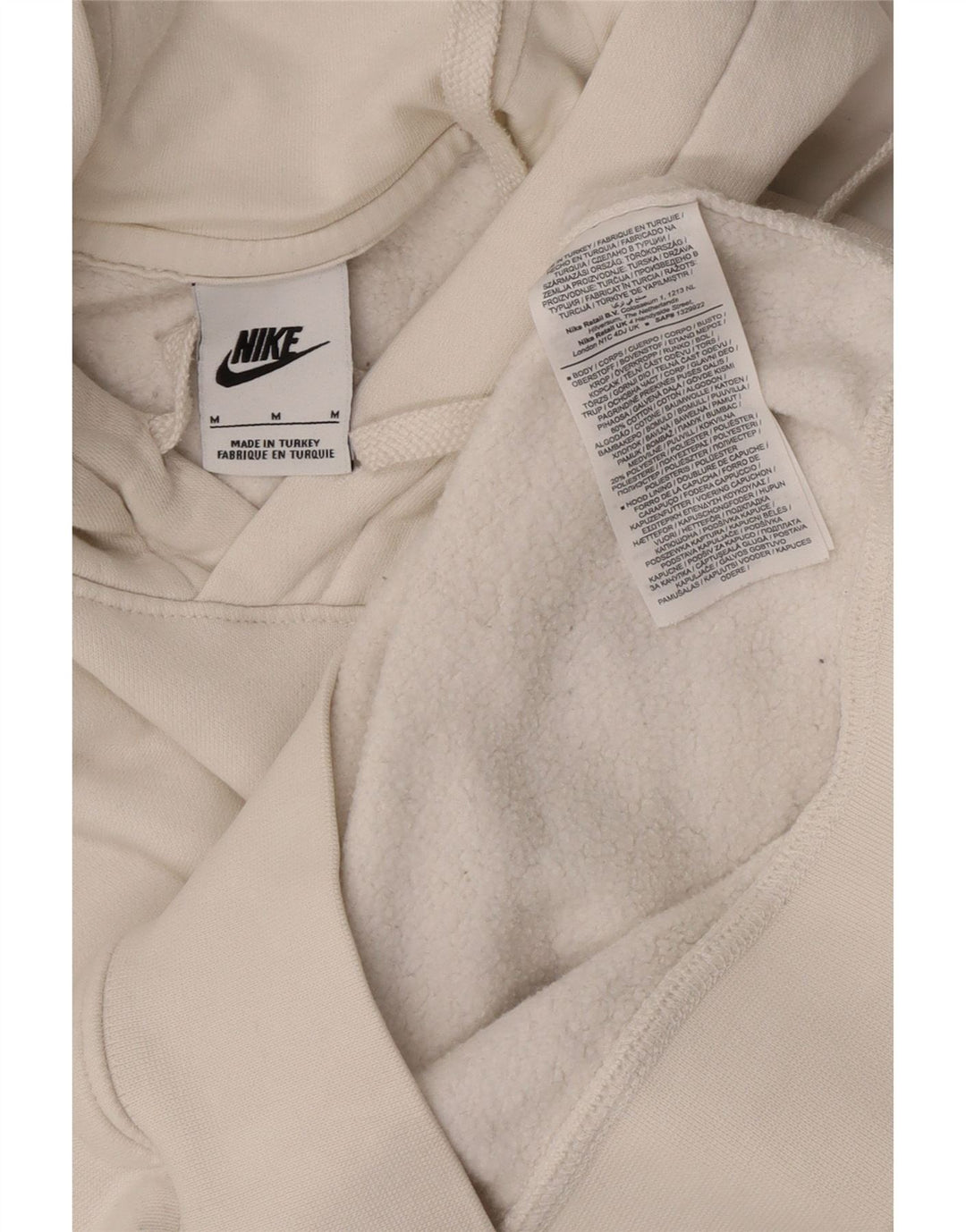 Nike muška majica s kapuljačom Srednje bijeli pamuk