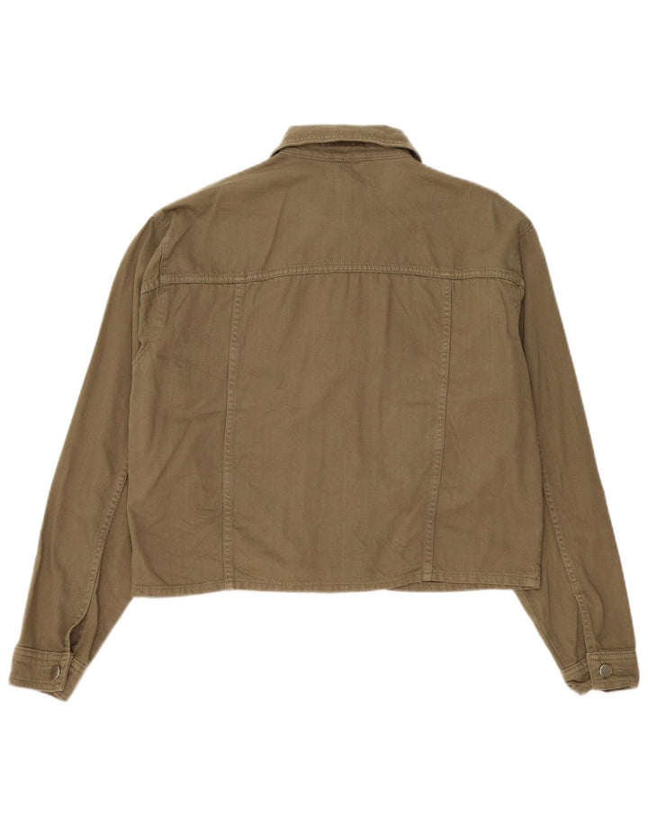Topshop ženska prevelika bomber jakna UK 14, srednji kaki pamuk