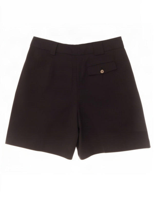 Topshop ženske kratke chino hlače s štipaljkama UK 12 srednje W30 crni poliester