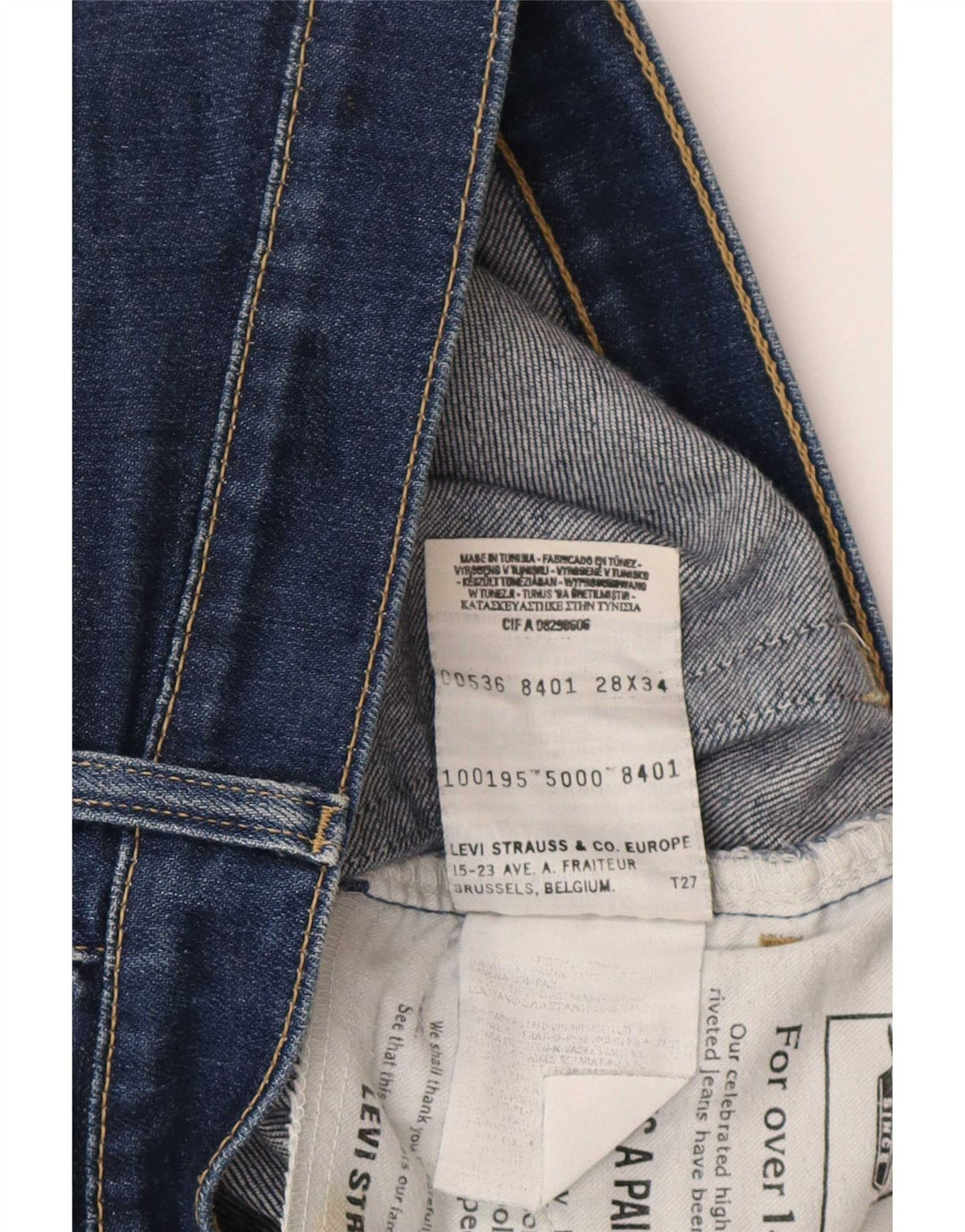 Levi's ženske uske traperice W28 L34 tamnoplavi pamuk