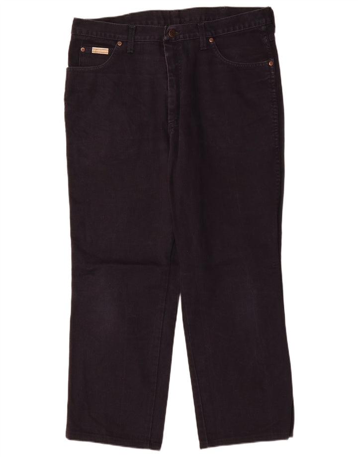 Wrangler muške Ohio ravne traperice W36 L28 tamnoplavi pamuk