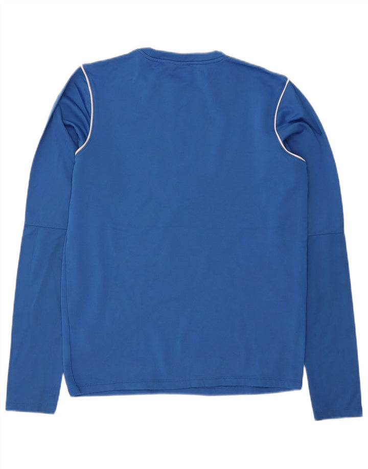 NIKE muška Dri Fit majica dugih rukava mala plava poliesterska