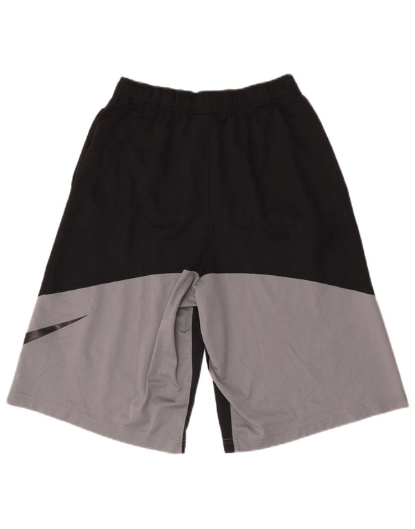 Nike Boys Dri Fit Graphic Sport Shorts 13-14 Years XL Black Colourblock