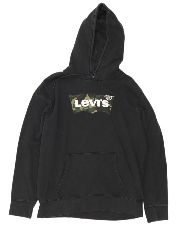 Levi's muška majica s kapuljačom XL, crni pamuk