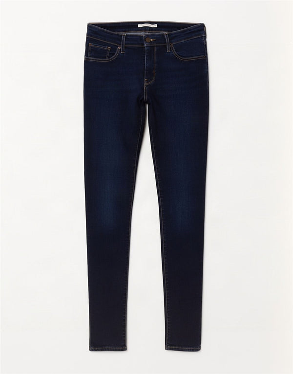 Levi's ženske 711 uske traperice W29 L30 tamnoplavi pamuk