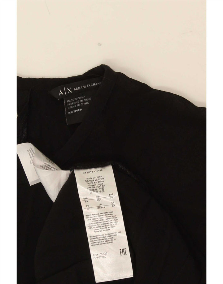 Armani Exchange gornji dio ženske bluze UK 6 XS crna viskoza