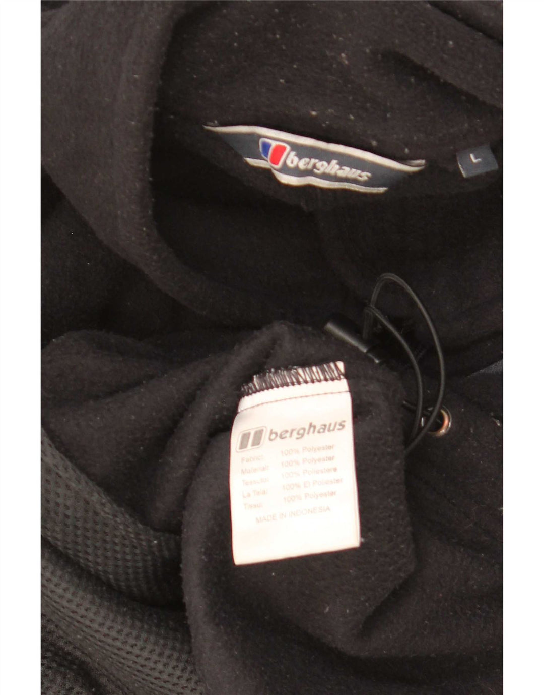 Berghaus muška jakna od flisa s podstavom UK 40 veliki crni poliester