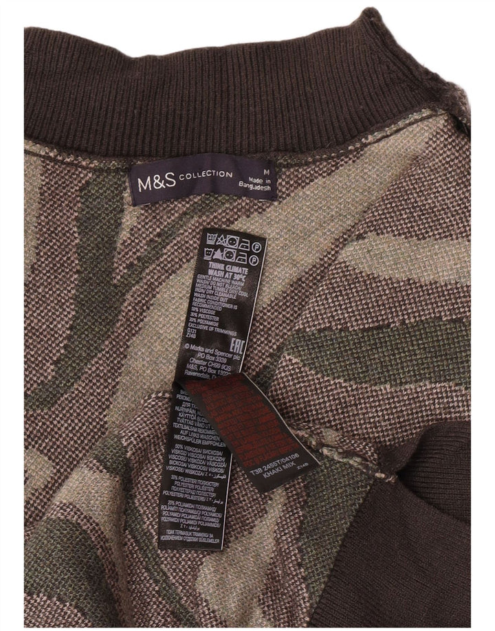Marks & Spencer ženski džemper s kornjačičastim ovratnikom UK 14 Srednji kaki