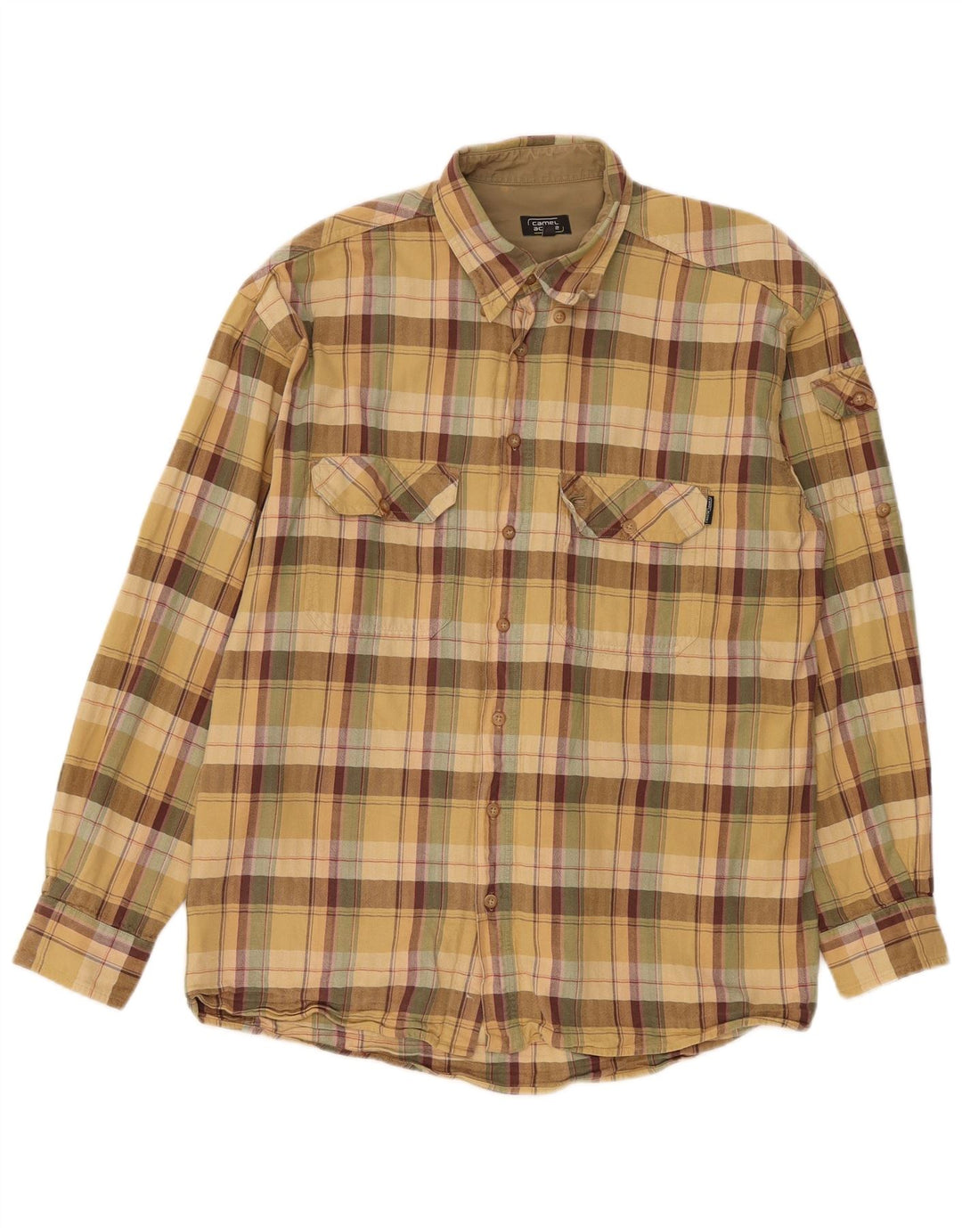 Camel Active muška flanelska košulja, veliki bež karirani