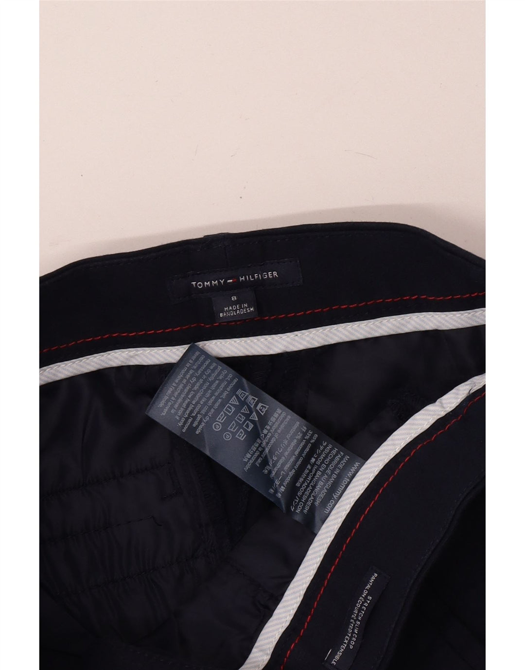 Tommy Hilfiger ženske uske skraćene hlače US 8 srednje W30 L24 tamnoplave