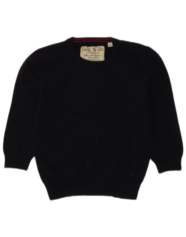 Jack Wills Ženski kratki džemper s okruglim izrezom UK 12 srednje tamnoplava