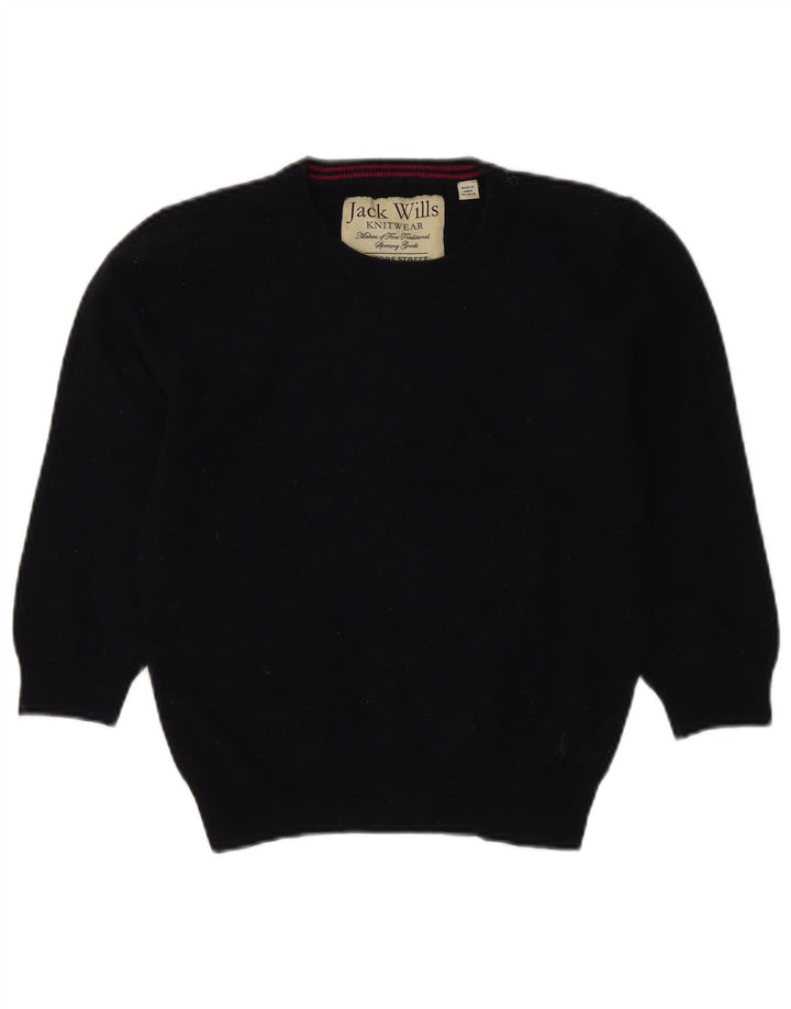 Jack Wills Ženski kratki džemper s okruglim izrezom UK 12 srednje tamnoplava